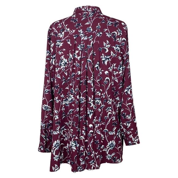 J.Jill Long Sleeve Button Front Blouse Size Medium - Picture 2 of 7